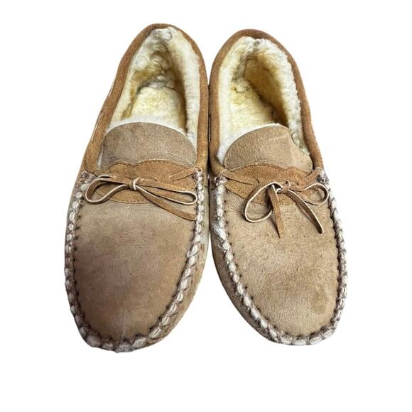 Wooly Rascals Vibram Evaflex Hard Sole Moccasins Genuine Sheepskin Men’s SZ 11M - Picture 1 of 6